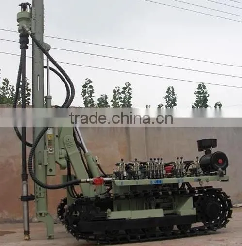HF100YA2 Bore Hole Drilling Rig, Small Crawler Type DTH Hammer Drilling Rig photo-2