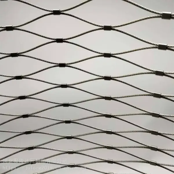 Stainless Steel Wire Rope Cable Hand-Woven Net Flexible Metal Mesh Net/Bird Net photo-2
