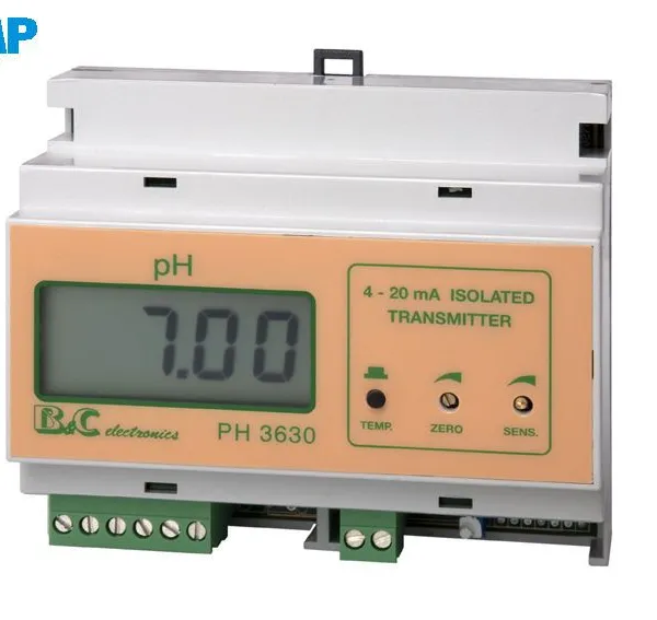 PH 3630 pH Transmitter with 4-20mA Isolated Current Loop Output