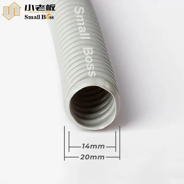 Lightweight and Flexible Corrugated PVC Pipe PVC Corrugated Pipe for Cable Protection photo-3