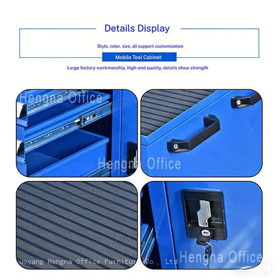 Hengna ZG-050 Heavy Duty Mobile Tool Cart With Drawers and Lock | Easy to Push, Efficient Tool Storage for Workshop photo-4