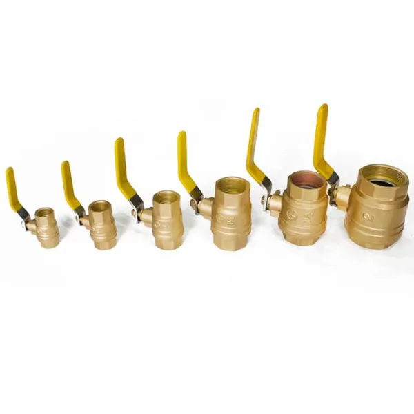 PN10/16 Brass 3 Pieces Ball Valve 1 Inch Threaded Ball Valve One Way Gate Valve