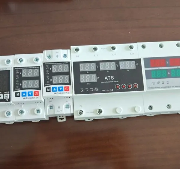 VA Protector 40A 63A 80A 230V Adjustable Switch Over Voltage Under Voltage Current Protective Device VA Protector
