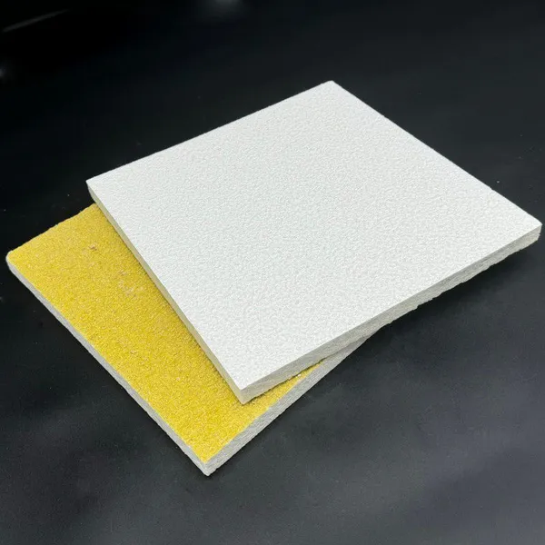 Light Weight Mineral Fiber Board Fire Resistant Ceiling Tile for Office and Public Building photo-2
