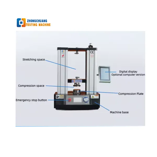 500kg 5000N Digital Spring Load Testing Machine 7-inch Touch Screen for Tension Compression Springs