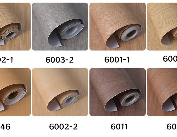 High-quality Wood Textured PVC Furniture Films Self-Adhesive Interior Modern Design Decorative Film photo-2