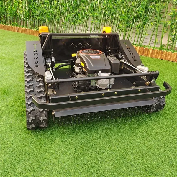 EPA Gasoline Powered Engine Brushless Walking Motor One-Button Start RC Tracked Slope Mower photo-3
