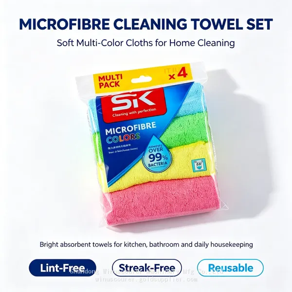 Wholesale Microfiber Cleaning Cloth 300GSM Custom Logo Lint Free Microfiber Towel for Kitchen Car Household Cleaning photo-2