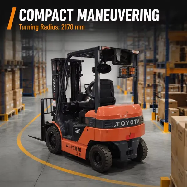 Japanese-made Toyota 2.5-ton Forklift for Export to China