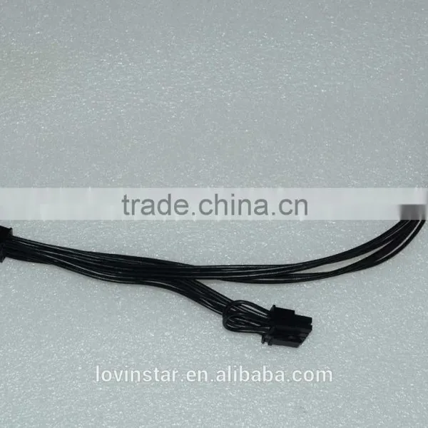 Drop Shipping Mini 6pin to 6pin&8pin(6+2) PCI-e Dual Power Cable for Apple Mac Pro Video Card cable reel stand