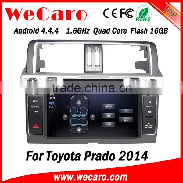 Wecaro 9" Android 4.4.4 Touch Screen Car Mulitimedia for Toyota Prado 2014 Dvd Player With WIFI 3G Bluetooth Gps Navigation photo-2