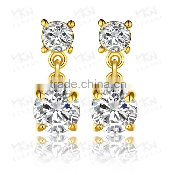 Fine Jewelry Hanging Women's Wedding Shining Earrings photo-2