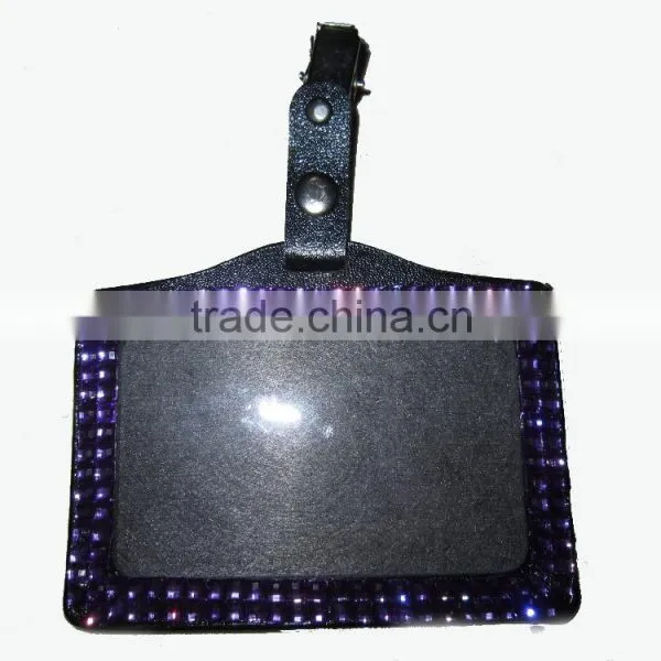 Hot Selling Fashion Bling Rhinestone Crystal Lanyard Badge Holder photo-2