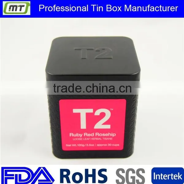 Metal Square Tin Tea Box Package
