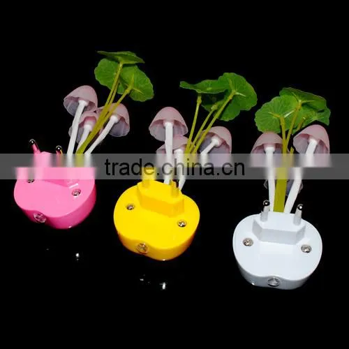 EU US Plug Electric Induction Dream Mushroom Fungus Lamp 3 LEDs Nightlight Bulb Home Decor LED RGB Breathing Night Lights 1pcs photo-5