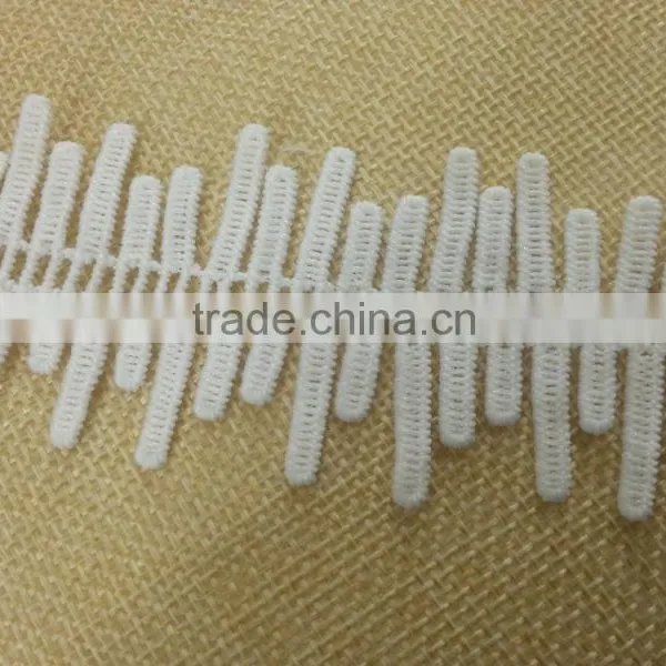 4cm Poly/cotton Fancy Water Soluble Lace for Ladies Wear -- H1666 photo-4