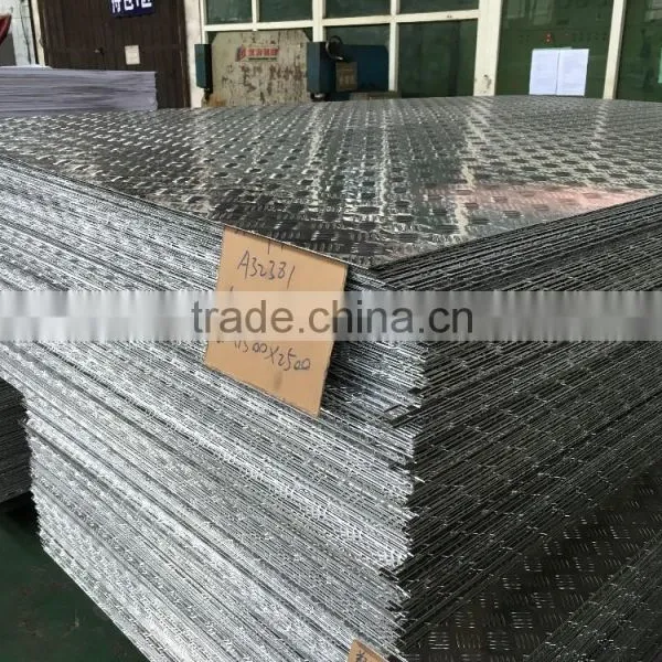 1060 Five Bars Mirror Embossed Aluminum Sheet photo-3