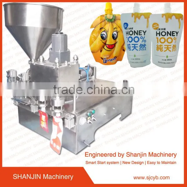 Automatic Stand up Pouch Filling Machine/automatic Chocolate Jam Pouch Filling Capping Machine photo-2