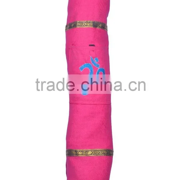 Canvas Yoga Mat Cover With Pocket and Rope