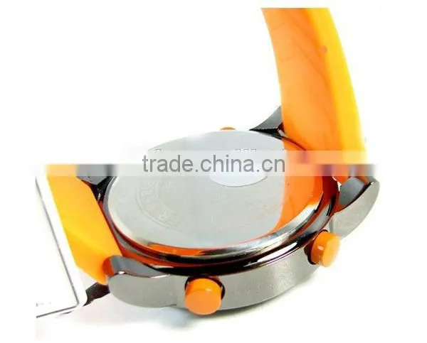Fashion Men Digital Watch Fancy Silicone Band Watch Dual Movement Watch for Men photo-4