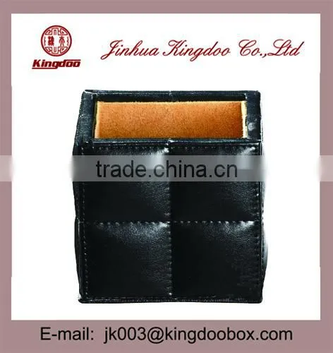 Jinhua Supplier Square Leather Stationary Holder Box photo-5