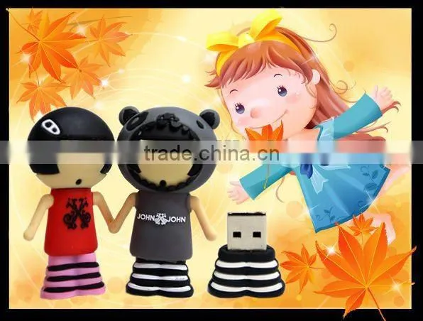 Unique Silicone Girl Design Gift W/8GB Usb Flash Drive