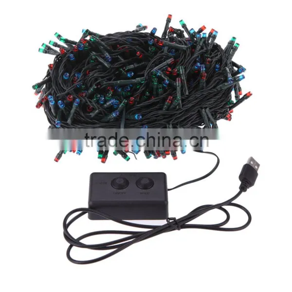 Colorful RGB 400 LED Christmas String Light For Fairy Mas Tree Wedding Holiday Party Garden Outdoor Decoration USB DC 5V photo-2