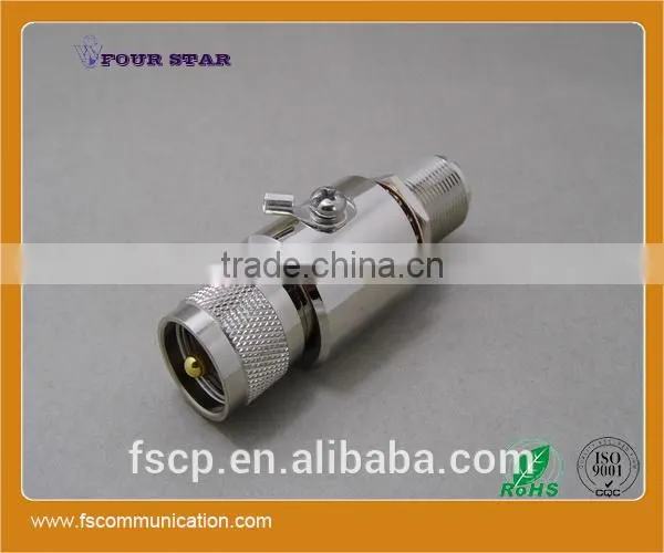 Gas Discharge Tube Lightning Protector UHF Male to UHF Female Bulkhead Connector photo-2