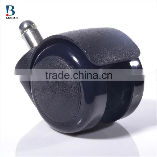 Iso Certificated Durable 2 Inch Black Nylon PU Plastic Swivel Furniture Caster photo-3