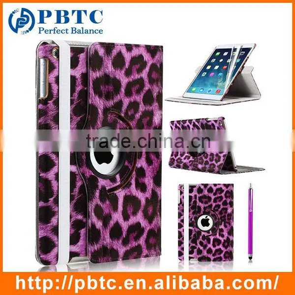 Fashion Style 360 Rotating Brown Leopard Print Tablet Leather Case photo-2