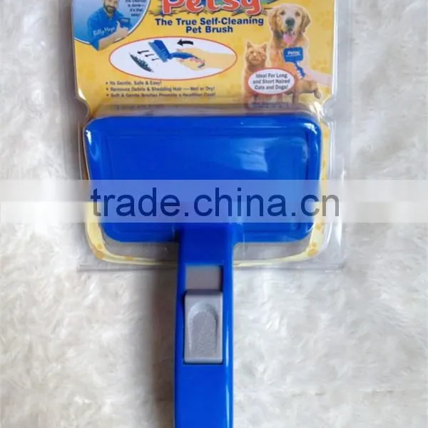 Auto-cleaning Pet Hair Brush Dog Grooming Products photo-6