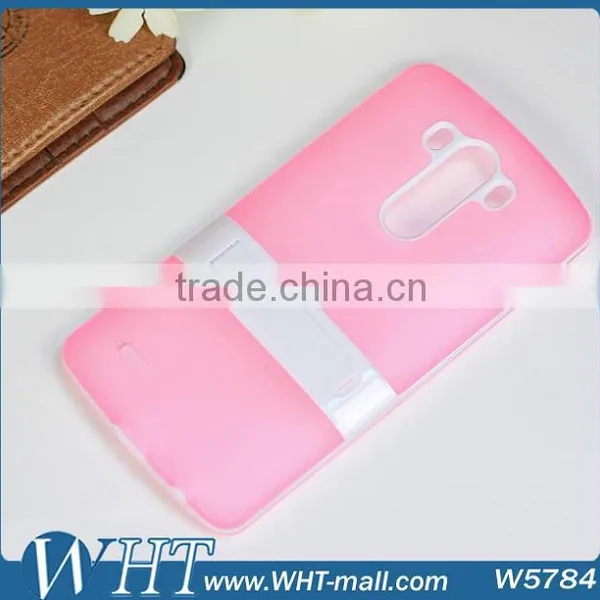 Matte TPU Mobile Phone Case for LG G3 With PC Stand photo-5