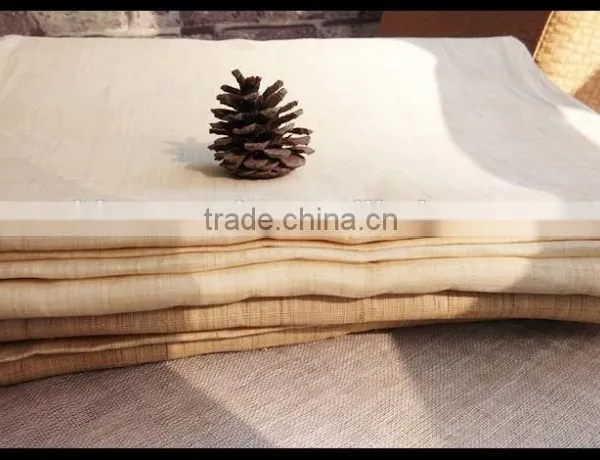 Unbleached 100% Handmade Ramie Woven Cloth photo-2