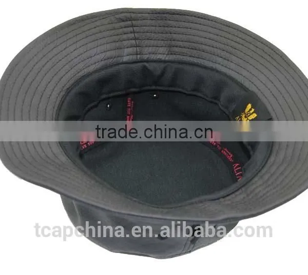 Custom Black Snake Leather Bucket Hat Wholesale photo-4