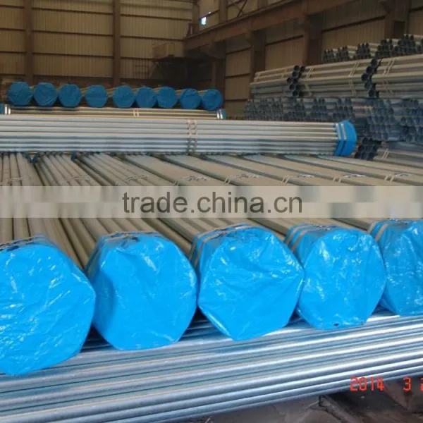 BS1387/ASTM A53/EN39 Hot Dipped Galvanized Scaffolding Steel Pipe photo-5
