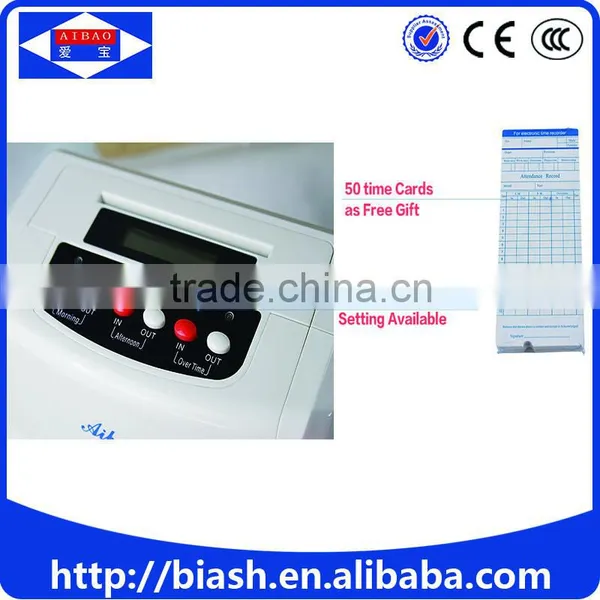 Punch Card Time Recording Attendance Machine photo-4