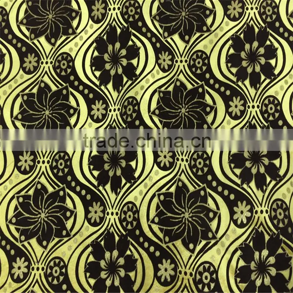 Flocking With Sliver on Velvet Fabric