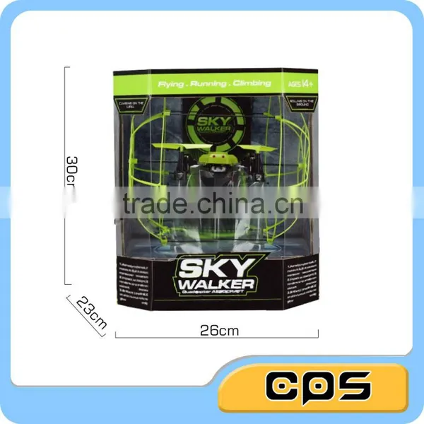 2.4G Sky Walker Aircraft Quadcopter Remote Control Climbing Drone With Cool Package photo-3