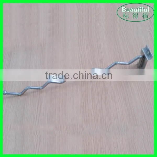 Curved Wire Shelf Hanging Hook for Slat Wall