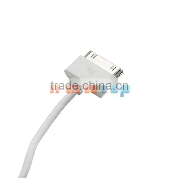 Factory Wholesale Lidu USA Canada Home Charger ,US AC Power Adapter WIth 30Pin USB Cable For IPhone 4 4S IPad IPod photo-2