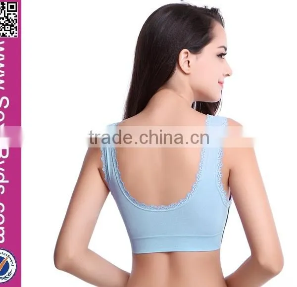 Wholesale Factory Price New Arrivial Padded Sexy Seamless Yoga Sport Bra photo-4
