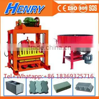 Manual Brick Making Machine Hot Sell QTJ4-40 Mobile Block Machine /small and Easy to Operate photo-2