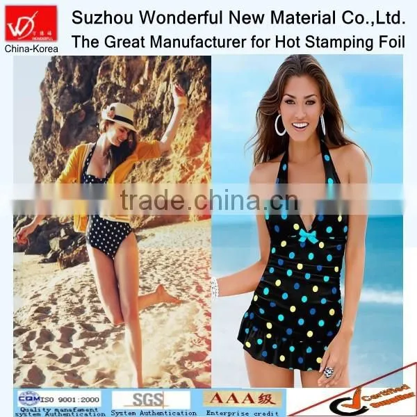Dot Pattern With Black and White Color Hot Stamping Foil for Fabric photo-4