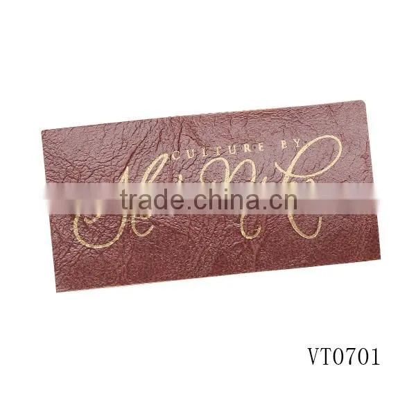 Custom pu Leather Label Faux Leather Label