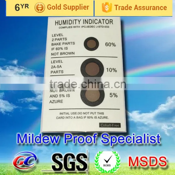Humidity Indicator Cards (HIC) Cobalt-free 3 Dots