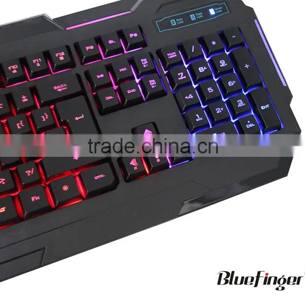 Factory Cheaper USB Wired Seven Color Backlit Gaming Keyboard photo-5