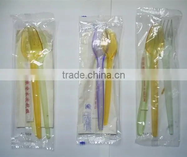 Full Automatic Disposable Plastic Cutlery Fork, Spoon Packing Machine photo-3