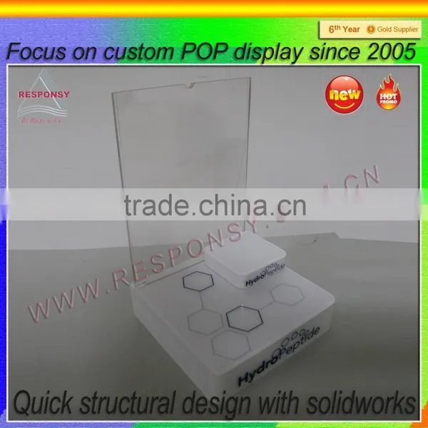 Makeup Oil Display With Drop Flayer Acrylic Cosmetic Holder Stand Case photo-2