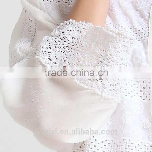 Women Crochet Front Opened Buttoned Shirt photo-5