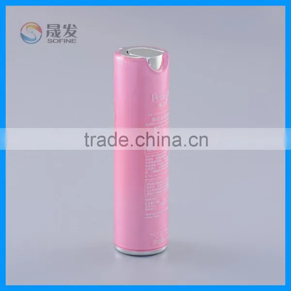 Light Pink Color Pretty Double Wall Plastic Cosmetic Lotion Bottle photo-3